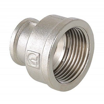Муфта латунная переходная 3/4"x1/2" Valtec внутренняя резьба Муфта латунная переходная 3/4"x1/2" Valtec внутренняя резьба