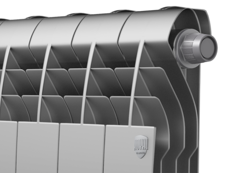 Биметаллический радиатор Royal Thermo Biliner 500 Silver Satin, 10 секций, боковое подключение Биметаллический радиатор Royal Thermo Biliner 500 Silver Satin, 10 секций, боковое подключение