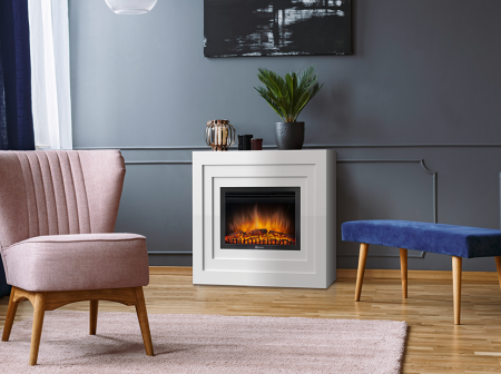 Портал для камина Firelight Cubo 25 белый