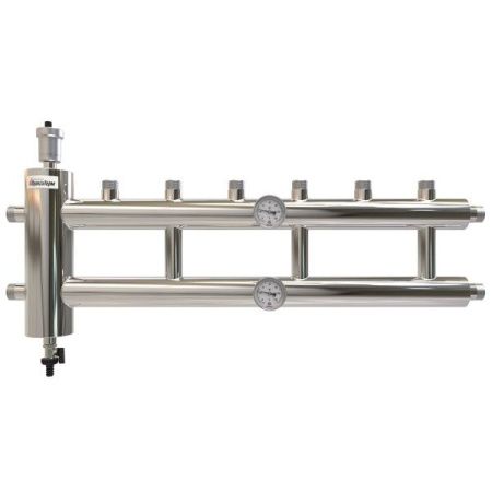 Коллектор с гидрострелкой распределительный Прокситерм 60 кВт 3+1 контура НР 1" Коллектор с гидрострелкой распределительный Прокситерм 60 кВт 3+1 контура НР 1"