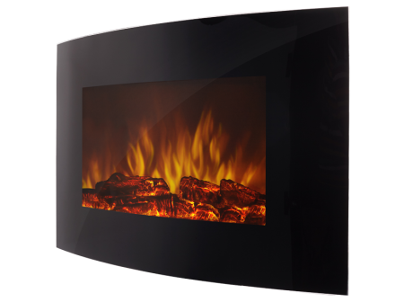 Электрокамин настенный Electrolux EFP/W-1200URLS Black