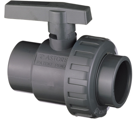 Шаровый кран ПНД компрессионный внутренняя резьба 1/2"x1/2" Astore (Италия)
