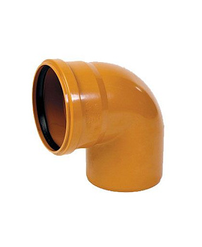 Отвод (колено) ПВХ 110 мм 87° Хемкор