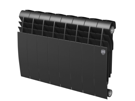 Биметаллический радиатор Royal Thermo Biliner 350 Noir Sable, 8 секций, боковое подключение Биметаллический радиатор Royal Thermo Biliner 350 Noir Sable, 8 секций, боковое подключение