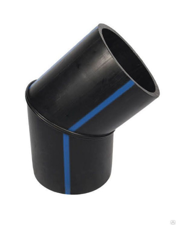 Отвод 30° сварной 2-сегмента D450 SDR 13,6 ПЭ100