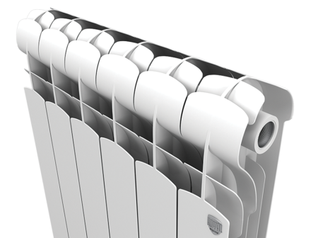 Алюминиевый радиатор Royal Thermo Indigo 500 мм, 6 секций, боковое подключение