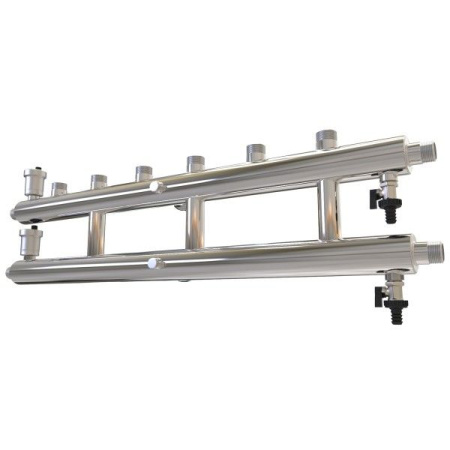 Распределительный коллектор Прокситерм 60 кВт 3+1 контура НР 1" 125 мм