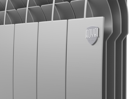 Биметаллический радиатор Royal Thermo Biliner Silver Satin VR 500, 4 секции, нижнее подключение