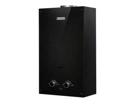Газовый водонагреватель проточный Zanussi GWH 10 Fonte Glass Carbon