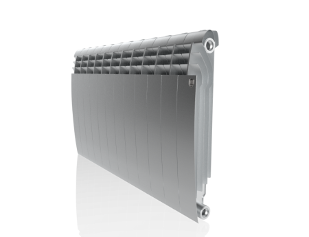 Биметаллический радиатор Royal Thermo Biliner 500 Silver Satin, 12 секций, боковое подключение Биметаллический радиатор Royal Thermo Biliner 500 Silver Satin, 12 секций, боковое подключение