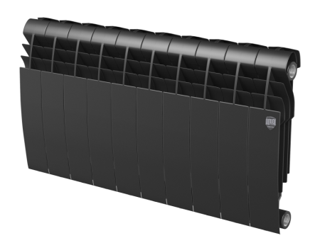 Биметаллический радиатор Royal Thermo Biliner 350 Noir Sable, 10 секций, боковое подключение Биметаллический радиатор Royal Thermo Biliner 350 Noir Sable, 10 секций, боковое подключение
