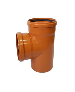 Тройник ПВХ канализационный наружный 500х500 мм 90° Хэмкор