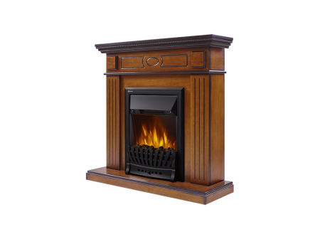 Портал для камина Firelight Bianco Classic шпон орех