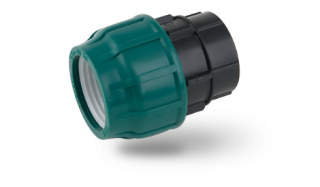 Муфта ПНД компрессионная с внутренней резьбой 25х1/2" Poelsan (Турция)