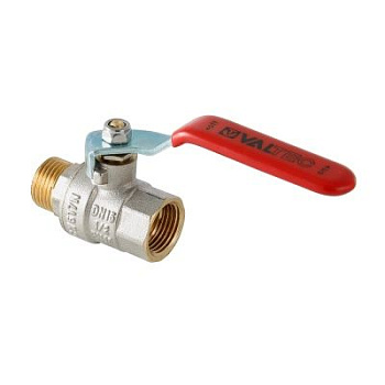Кран шаровой латунный 1/2" Valtec Base ВР-НР, ручка-рычаг, никелированный Кран шаровой латунный 1/2" Valtec Base ВР-НР, ручка-рычаг, никелированный
