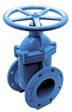 Задвижка клиновая чугунная с обрезиненным клином ДУ 350 Ру10/16 Kell