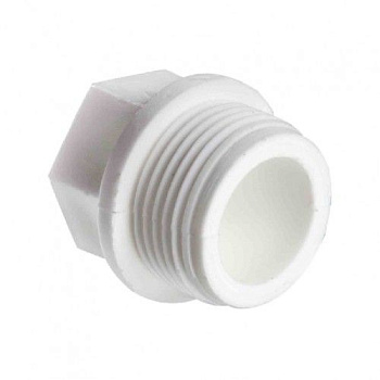 Заглушка полипропиленовая резьбовая 20х1/2 Россия Заглушка полипропиленовая резьбовая 20х1/2 Россия