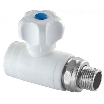 Кран шаровой PPR для радиатора прямой 25х1/2" НР Formul (Турция) Кран шаровой PPR для радиатора прямой 25х1/2" НР Formul (Турция)