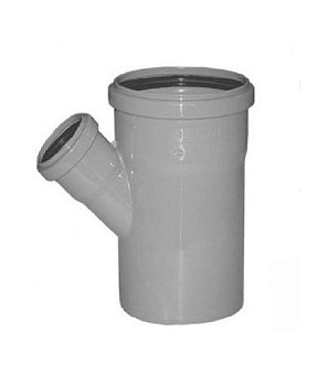 Тройник канализационный полипропилен 110х50 мм 45° Россия