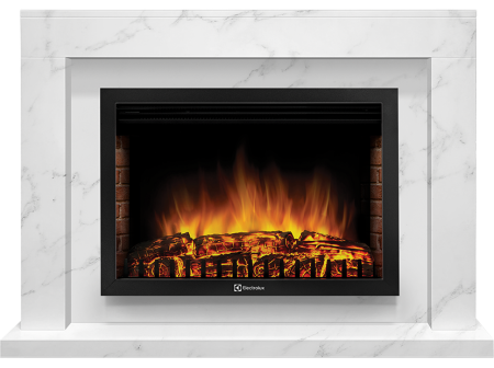 Портал для камина Firelight Simple 25 белый мрамор