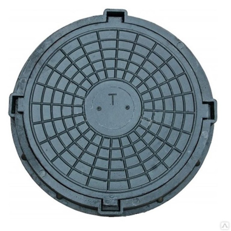 Люк полимерно-песчаный ПП Тип Т (С250) 770 мм черный Люк полимерно-песчаный ПП Тип Т (С250) 770 мм черный