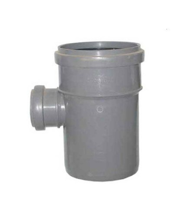 Тройник ПВХ канализационный 110 х 50 мм 87° Россия Тройник ПВХ канализационный 110 х 50 мм 87° Россия