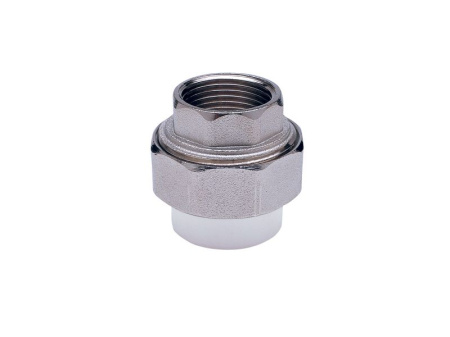 Муфта полипропиленовая PP-R разъемная ВР (американка) 20х3/4" Россия Муфта полипропиленовая PP-R разъемная ВР (американка) 20х3/4" Россия