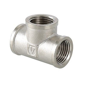 Тройник латунь 1/2" Valtec внутренняя резьба Тройник латунь 1/2" Valtec внутренняя резьба