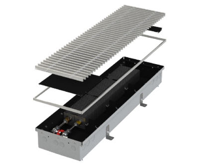 Конвектор внутрипольный MINIB RT без вентилятора PM110 110х260х1500 мм