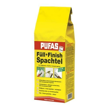 Шпаклевка гипсовая заполняющая PUFAS 5кг Шпаклевка гипсовая заполняющая PUFAS 5кг