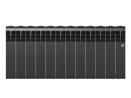 Биметаллический радиатор Royal Thermo Biliner 350 Noir Sable, 12 секций, боковое подключение