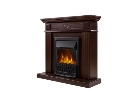 Портал для камина Firelight Bianco Classic шпон темный дуб