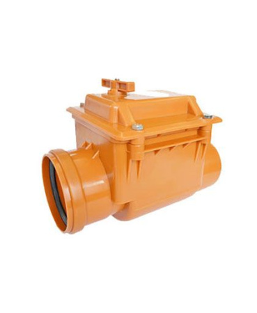 Обратный клапан канализационный ПВХ 110 мм Хемкор