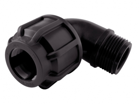 Отвод ПНД компрессионный с наружной резьбой 20х1/2" Astore (Италия) Отвод ПНД компрессионный с наружной резьбой 20х1/2" Astore (Италия)