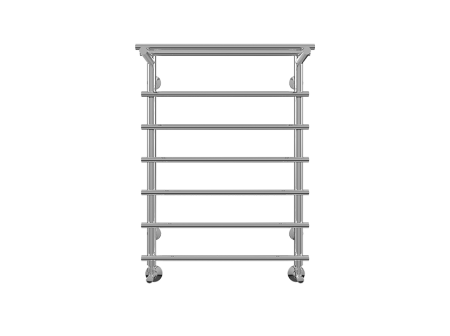 Полотенцесушитель водяной Royal Thermo Ватра П7 хром 500х696 с полкой