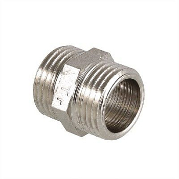 Ниппель латунный 1" Valtec наружная-наружная резьба Ниппель латунный 1" Valtec наружная-наружная резьба