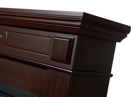 Портал для камина Firelight Bianco 25 шпон темный дуб