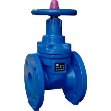 Задвижка клиновая с обрезиненным клином чугунная 30ч39р (МЗВ) ДУ 80 Ру16 Водоприбор