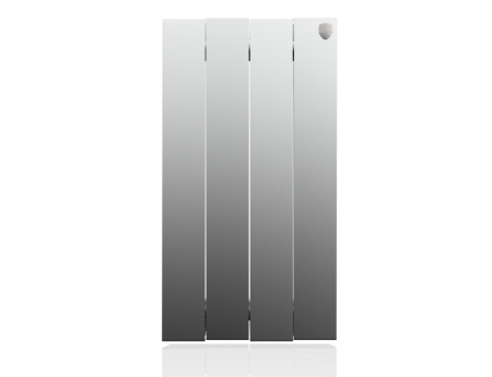 Биметаллический радиатор Royal Thermo PianoForte 500 new Silver Satin, 4 секции, боковое подключение