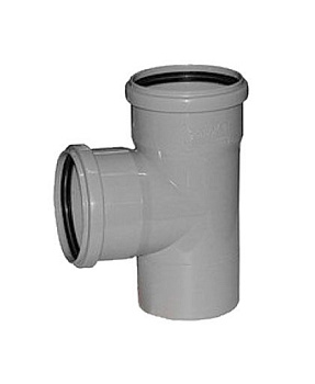 Тройник канализационный полипропилен 32х32 мм 87,5° Россия