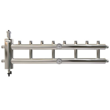 Коллектор с гидрострелкой распределительный Прокситерм 85 кВт 4+1 контура НР 1 1/4"