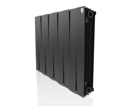 Биметаллический радиатор Royal Thermo PianoForte 500 new Noir Sable, 10 секций, боковое подключение
