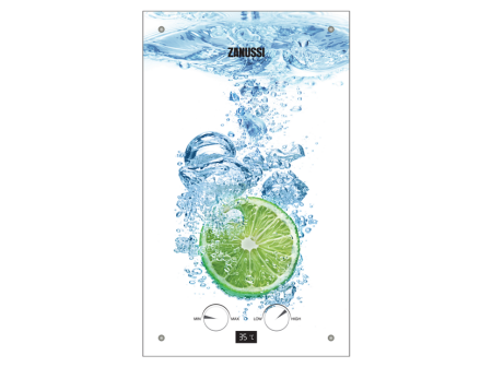 Газовый водонагреватель проточный Zanussi GWH 10 Fonte Glass Lime