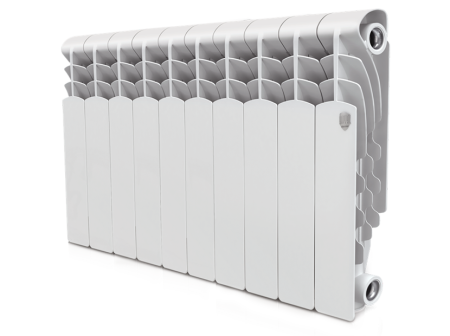 Алюминиевый радиатор Royal Thermo Revolution 350 мм, 10 секций, боковое подключение