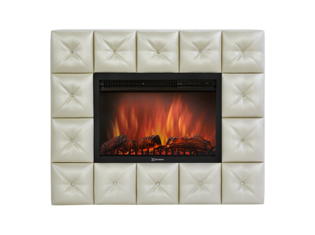 Портал для камина Firelight Crystal 30 светлая экокожа