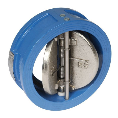 Клапан обратный межфланцевый двухстворчатый чугун Ду-65 Китай