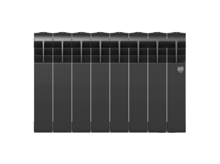 Биметаллический радиатор Royal Thermo Biliner 350 Noir Sable, 8 секций, боковое подключение Биметаллический радиатор Royal Thermo Biliner 350 Noir Sable, 8 секций, боковое подключение