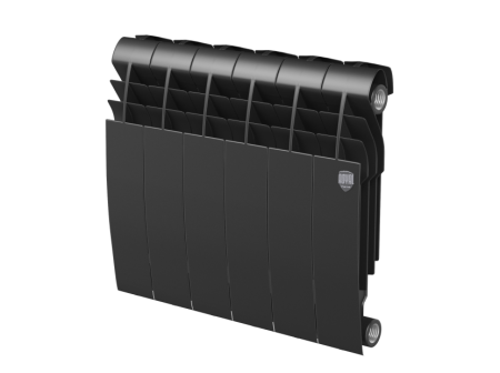 Биметаллический радиатор Royal Thermo Biliner 350 Noir Sable, 6 секций, боковое подключение Биметаллический радиатор Royal Thermo Biliner 350 Noir Sable, 6 секций, боковое подключение