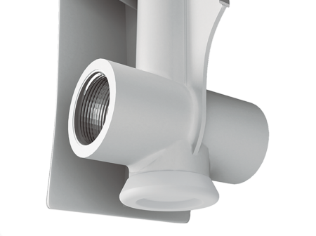 Алюминиевый радиатор Royal Thermo Revolution 500 мм, 10 секций, боковое подключение