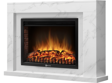 Портал для камина Firelight Simple 25 белый мрамор
